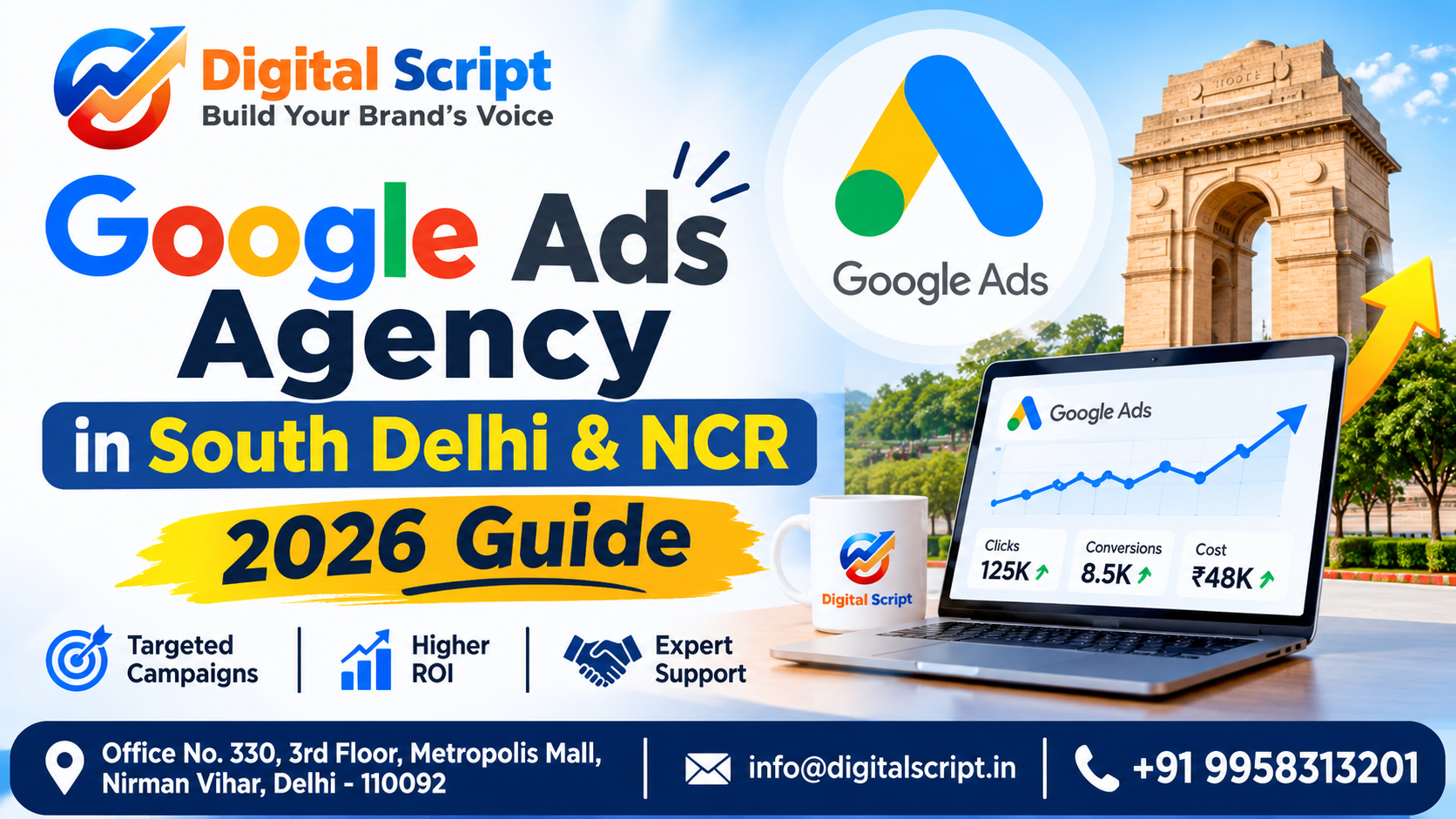 Google Ads Agency in South Delhi & NCR: Budget, Cost & Lead Strategy (2026 Guide)